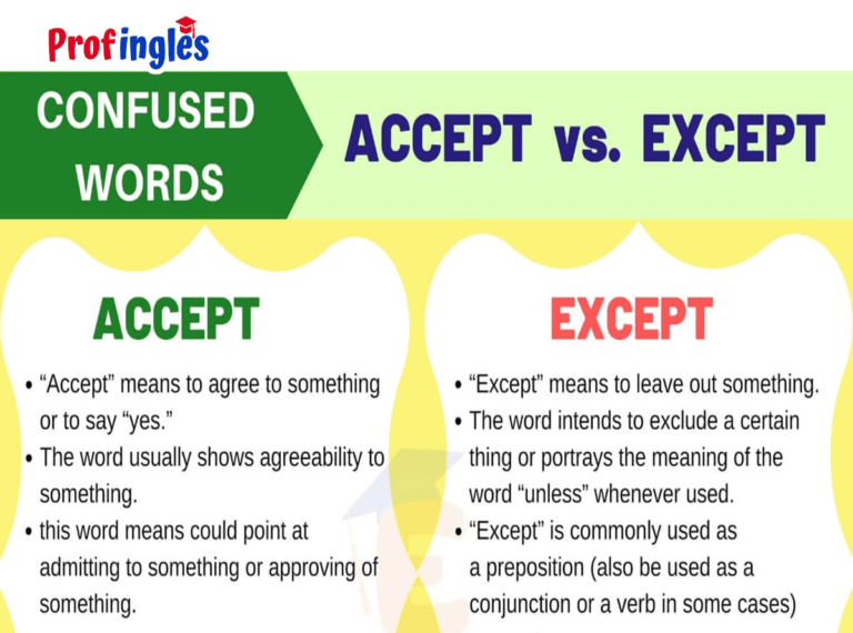 Accept Vs Except